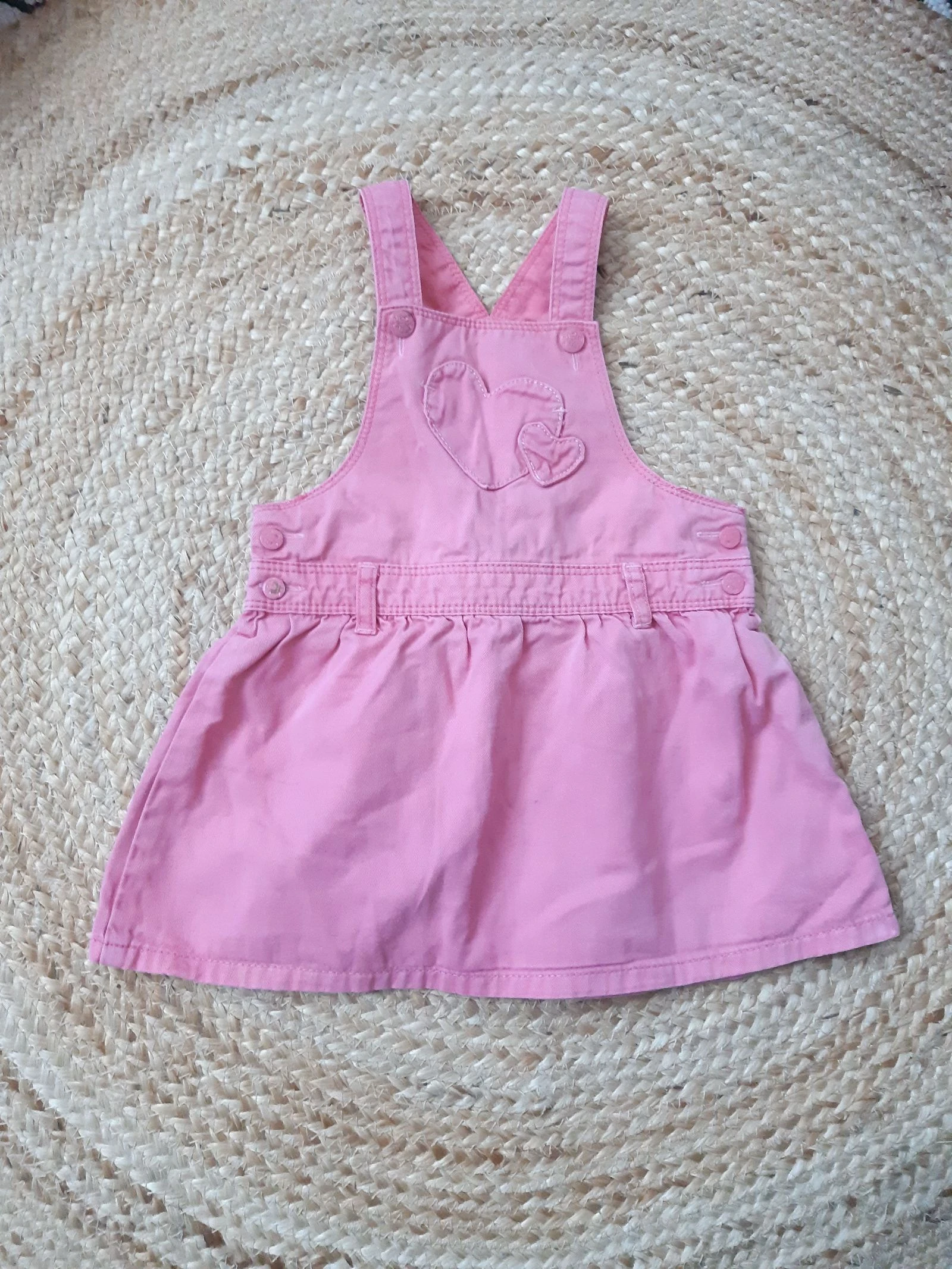 Robe rose à bretelles In extenso 86 cm